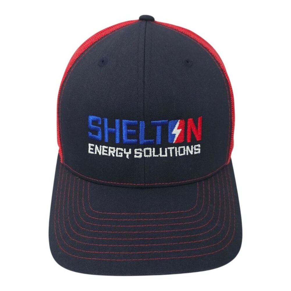 Shelton Energy Solutions Mesh Snapback Cap Trucker Embroidered Logo Baseball Hat